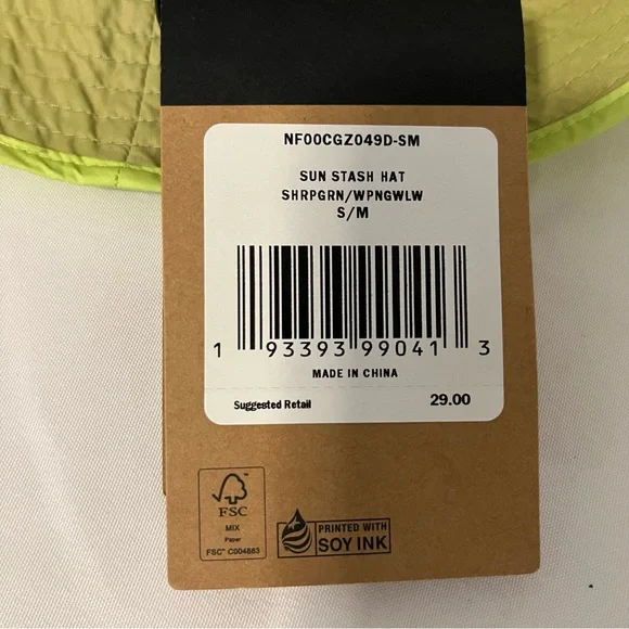NWT The North Face Unisex Sun Stash Hat Green Bucket Reversible Packable - Picture 12 of 16
